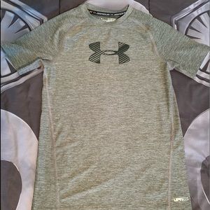 Boys UA Tech Big Logo SS Tee